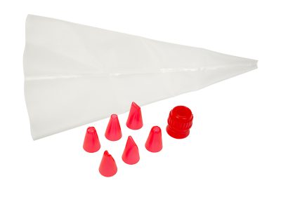 Silicone Pastry Bag and Decorating Tips
