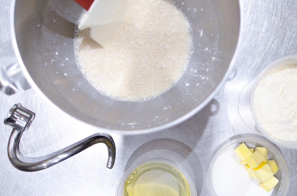 warm water and yeast