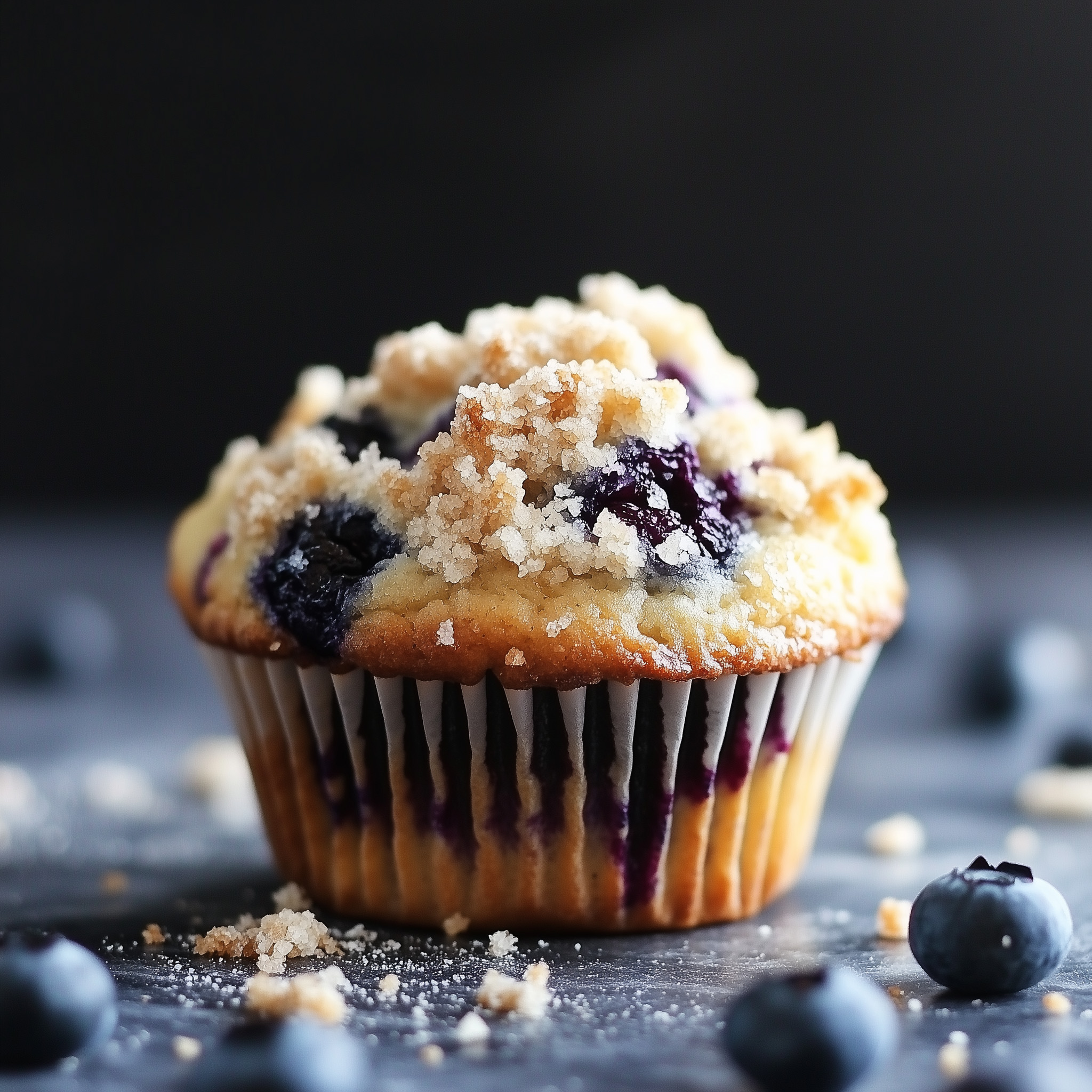 Streusel-Beeren-Muffins Rezept - Fat Daddio&amp;#39;s