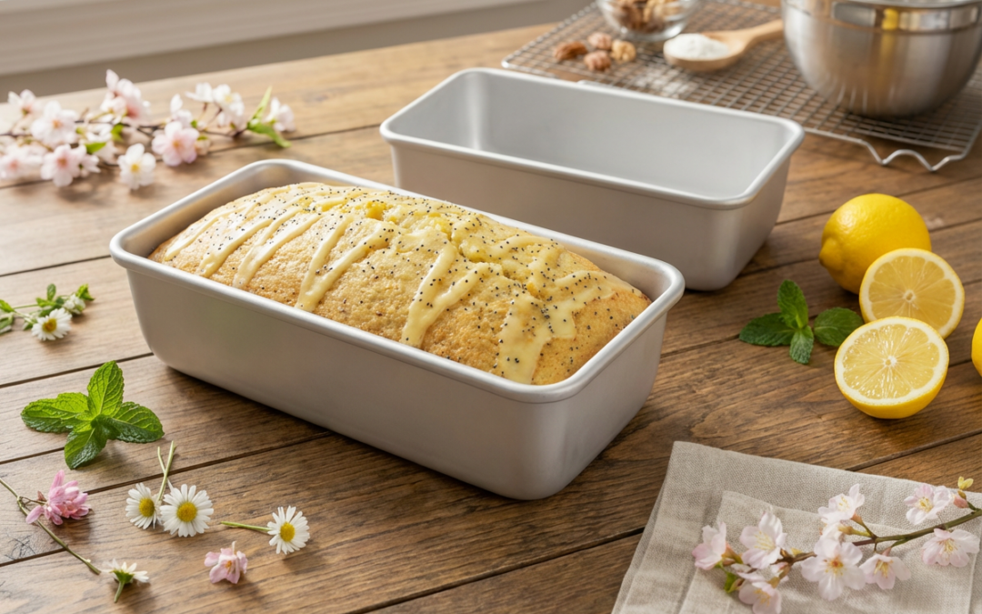 Meisterhafter Genuss von Zitrusaromen: Das ultimative Rezept für saftiges Zitronen-Mohn-Brot mit den Backformen von Fat Daddio's